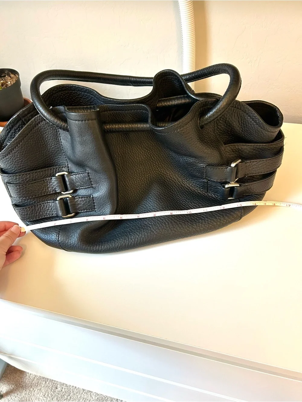 Cole Haan Leather Black Purse | Village Hobo Shoulder Bag